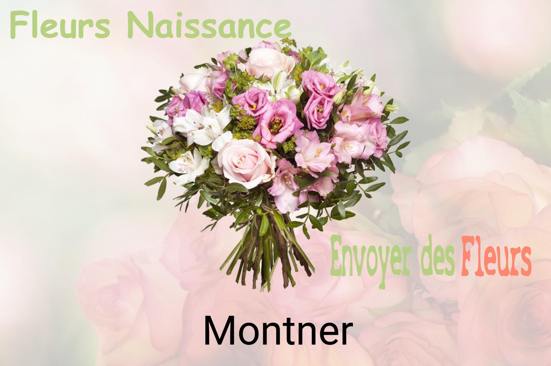 Bouquet de fleurs de naissance livré à Montner